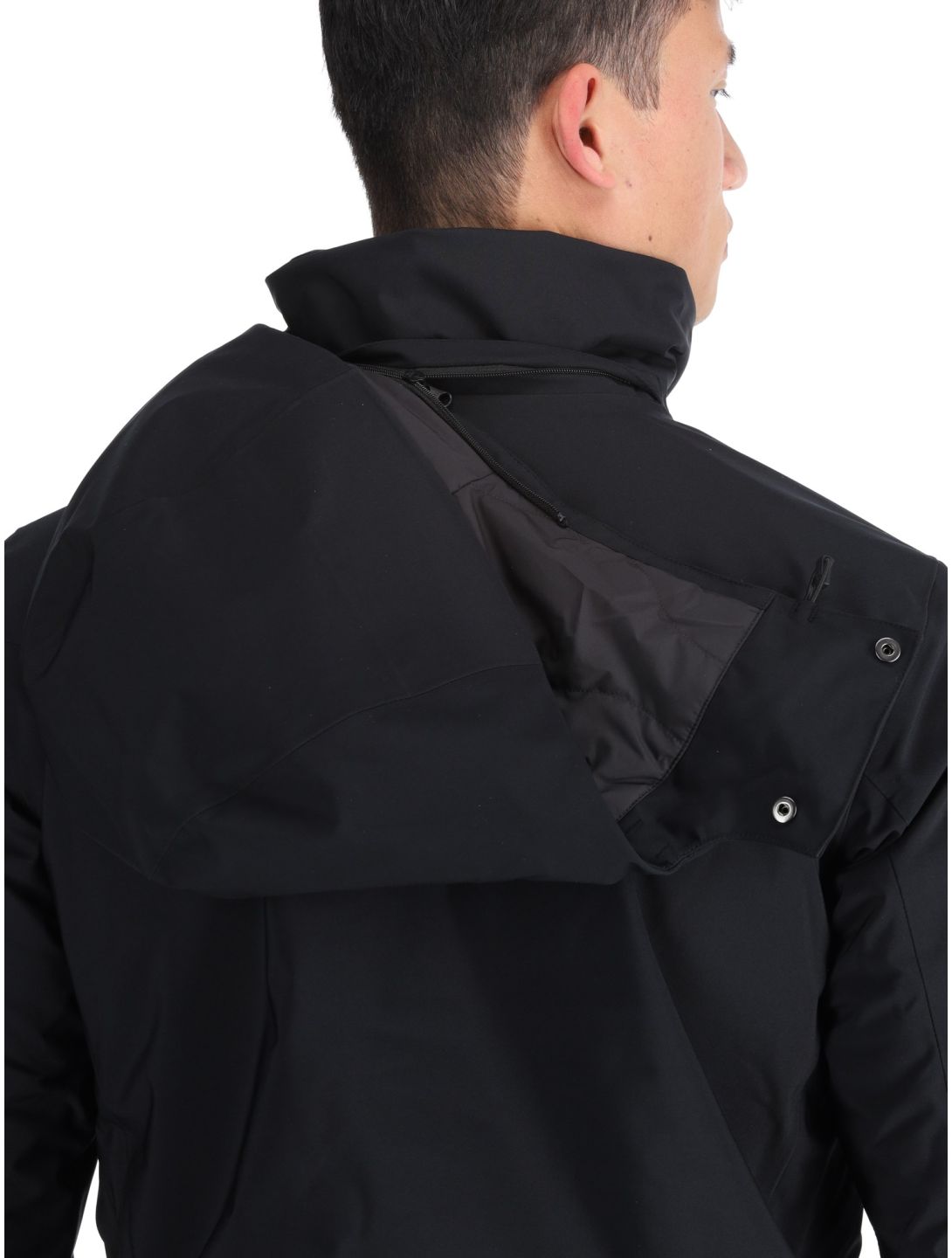 Peak Performance, M Maroon chaqueta de esquí hombres Black negro 