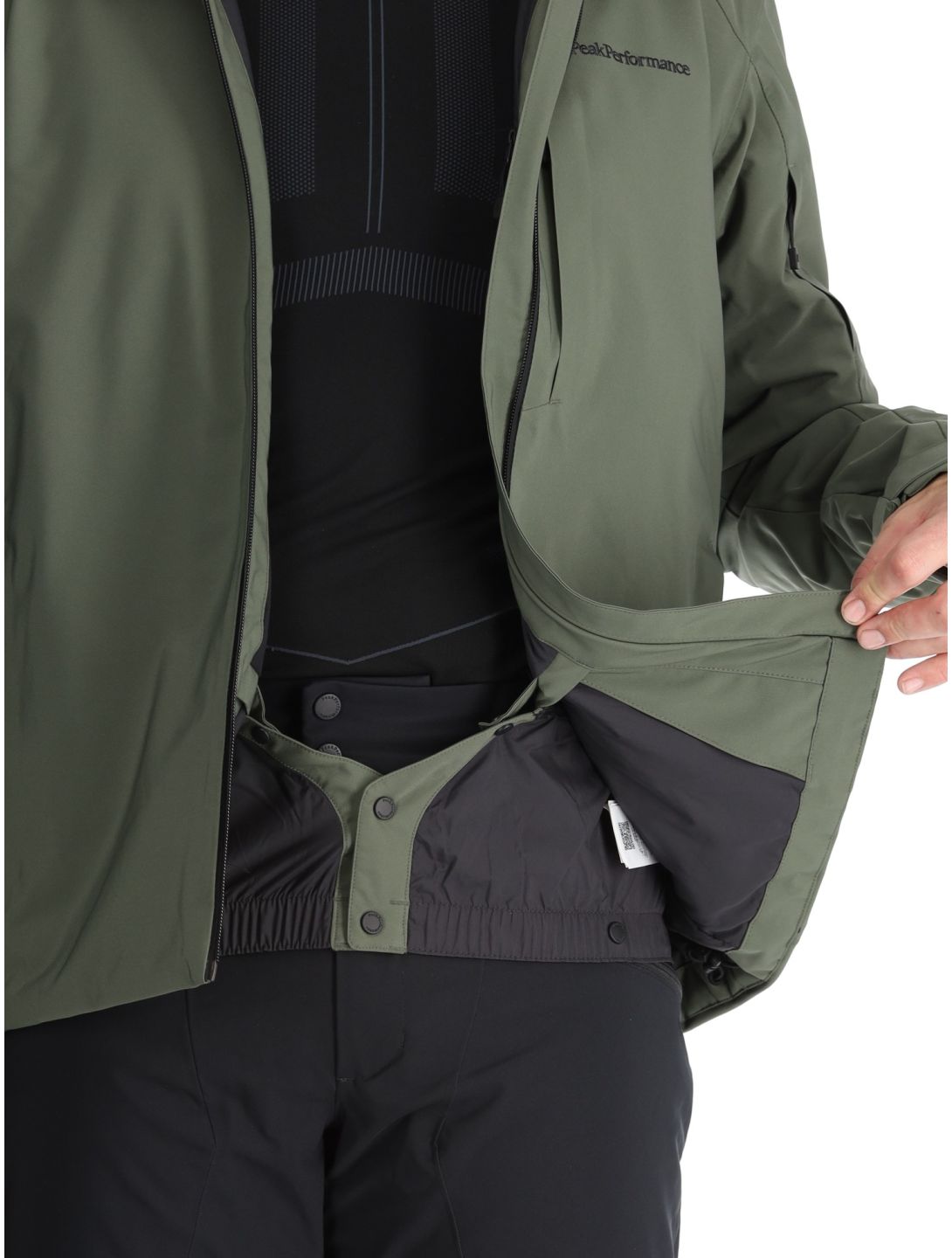 Peak Performance, M Maroon chaqueta de esquí hombres Pine Needle verde 