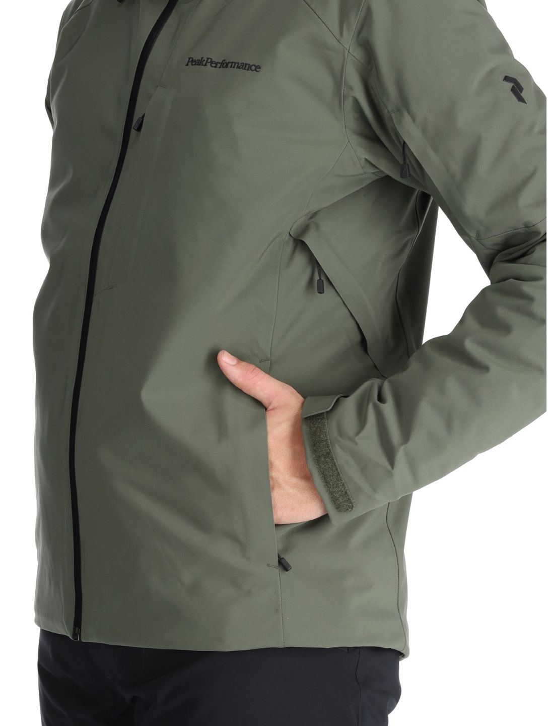 Peak Performance, M Maroon chaqueta de esquí hombres Pine Needle verde 