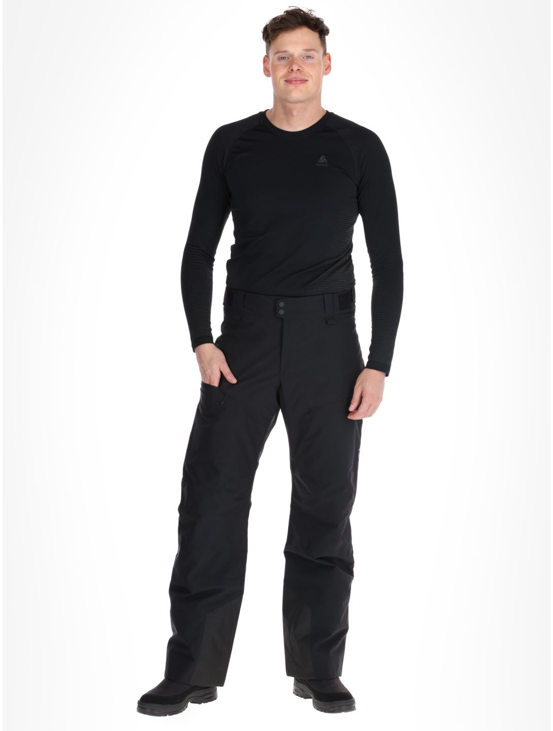 Peak Performance, M Maroon pantalones de esquí hombres Black negro 