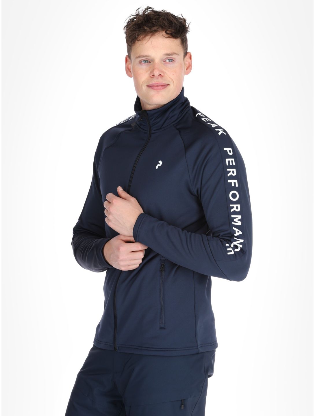 Peak Performance, M Rider Zip chaleco hombres Blue Shadow azul 