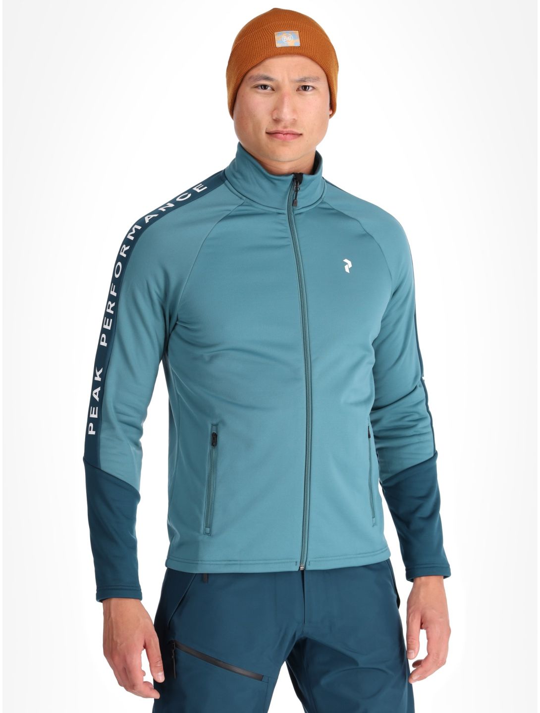 Peak Performance, M Rider Zip chaleco hombres Hydro Fresh / Infinity Teel azul 