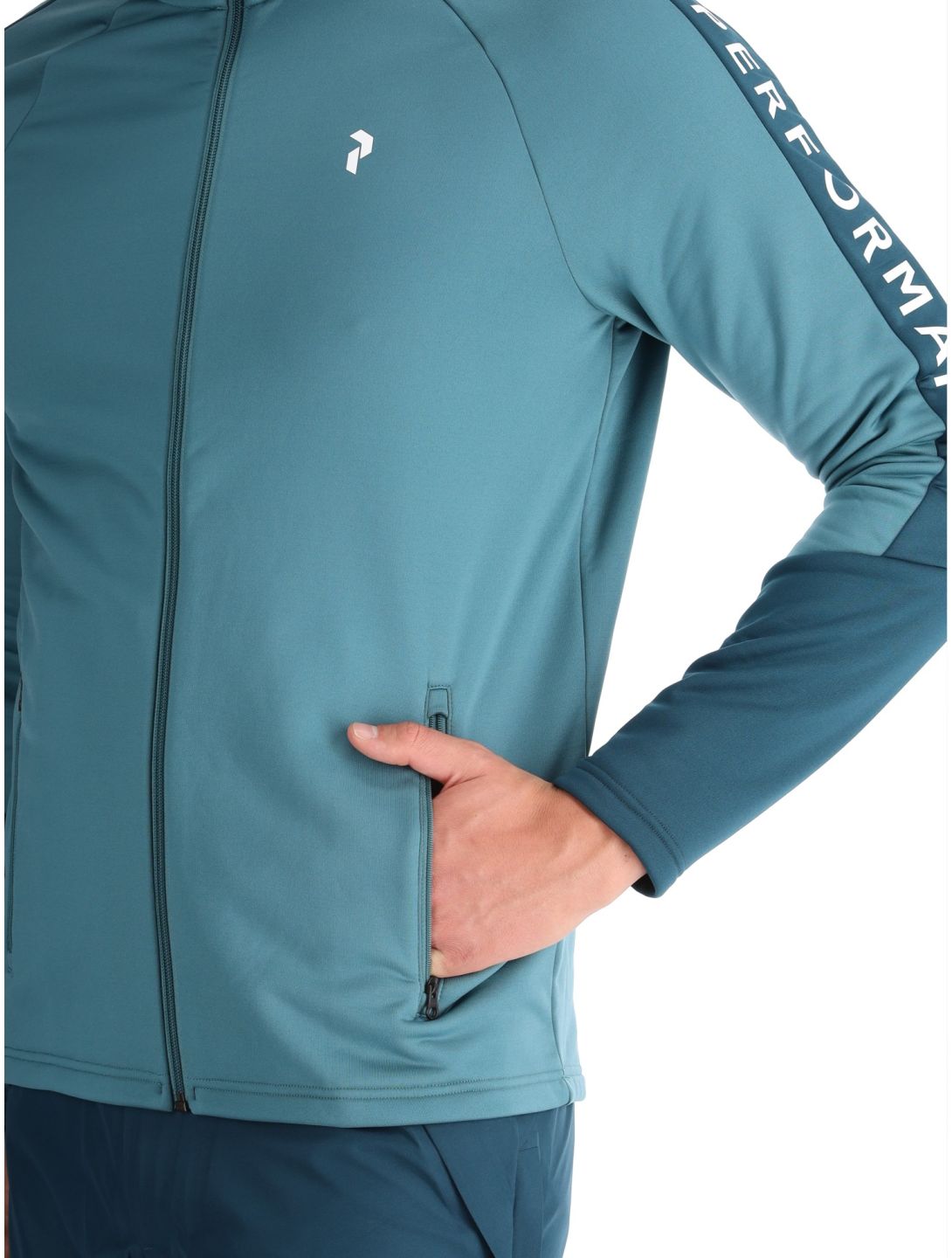 Peak Performance, M Rider Zip chaleco hombres Hydro Fresh / Infinity Teel azul 