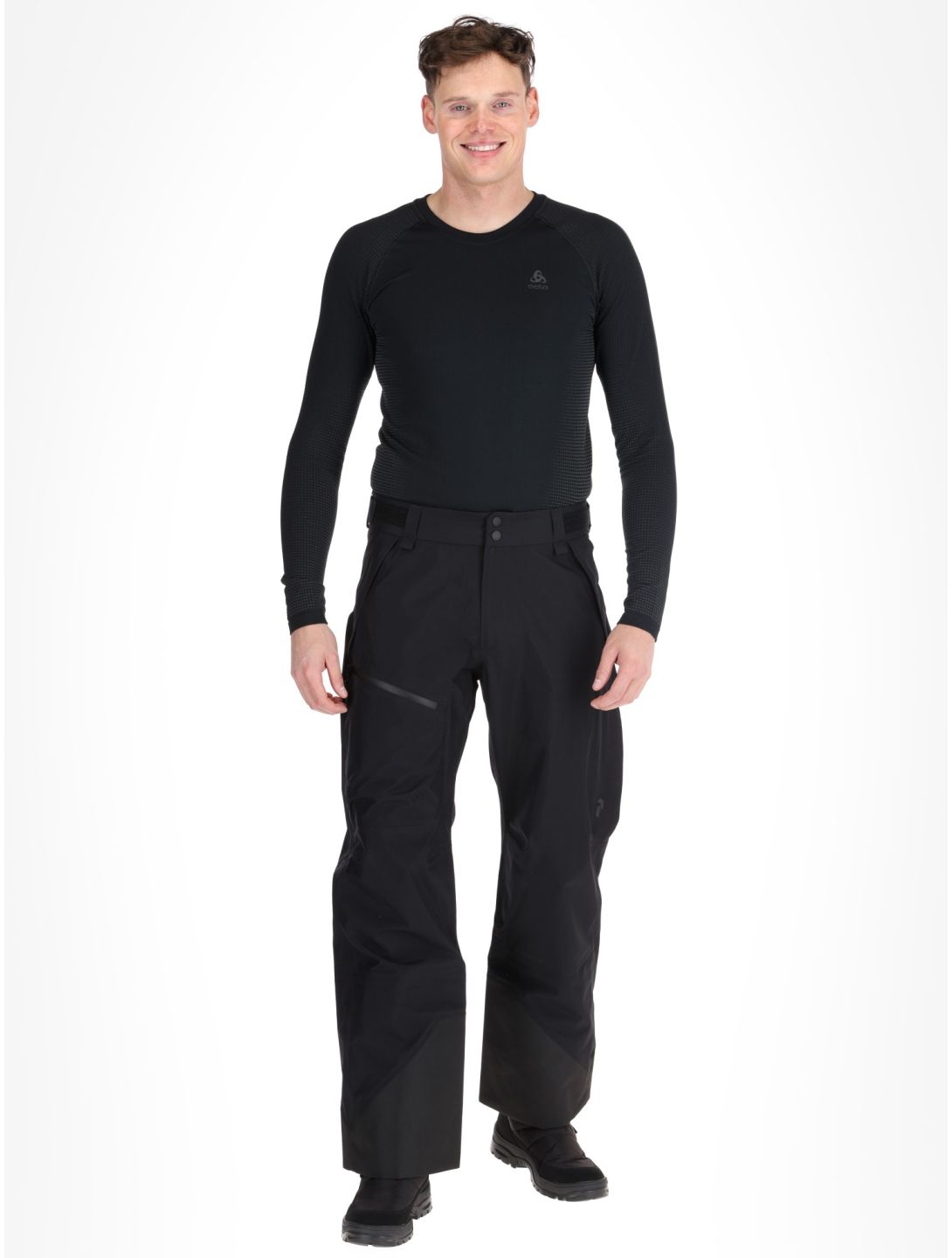 Peak Performance, M Vertical Gore-Tex 3L pantalones de esquí hardshell hombres Black / OffBlack negro 