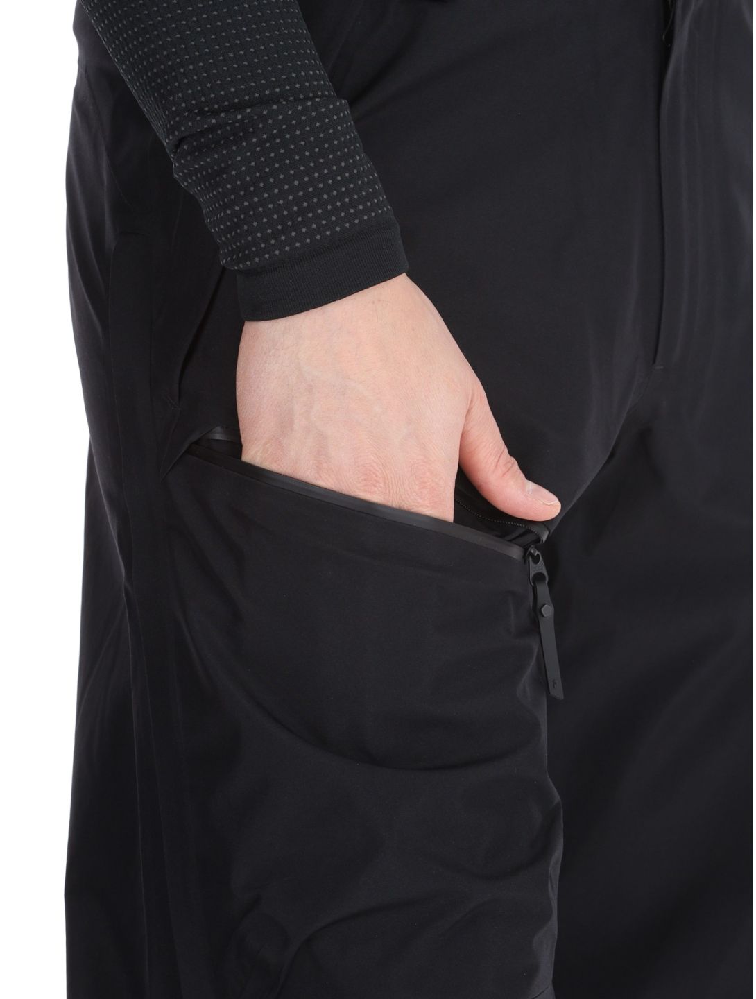 Peak Performance, M Vertical Gore-Tex 3L pantalones de esquí hardshell hombres Black / OffBlack negro 