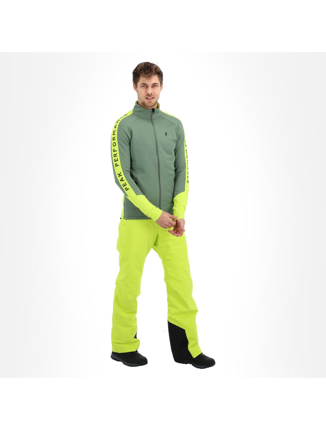 Peak Performance, Rider Zip chaleco hombres fells view verde 