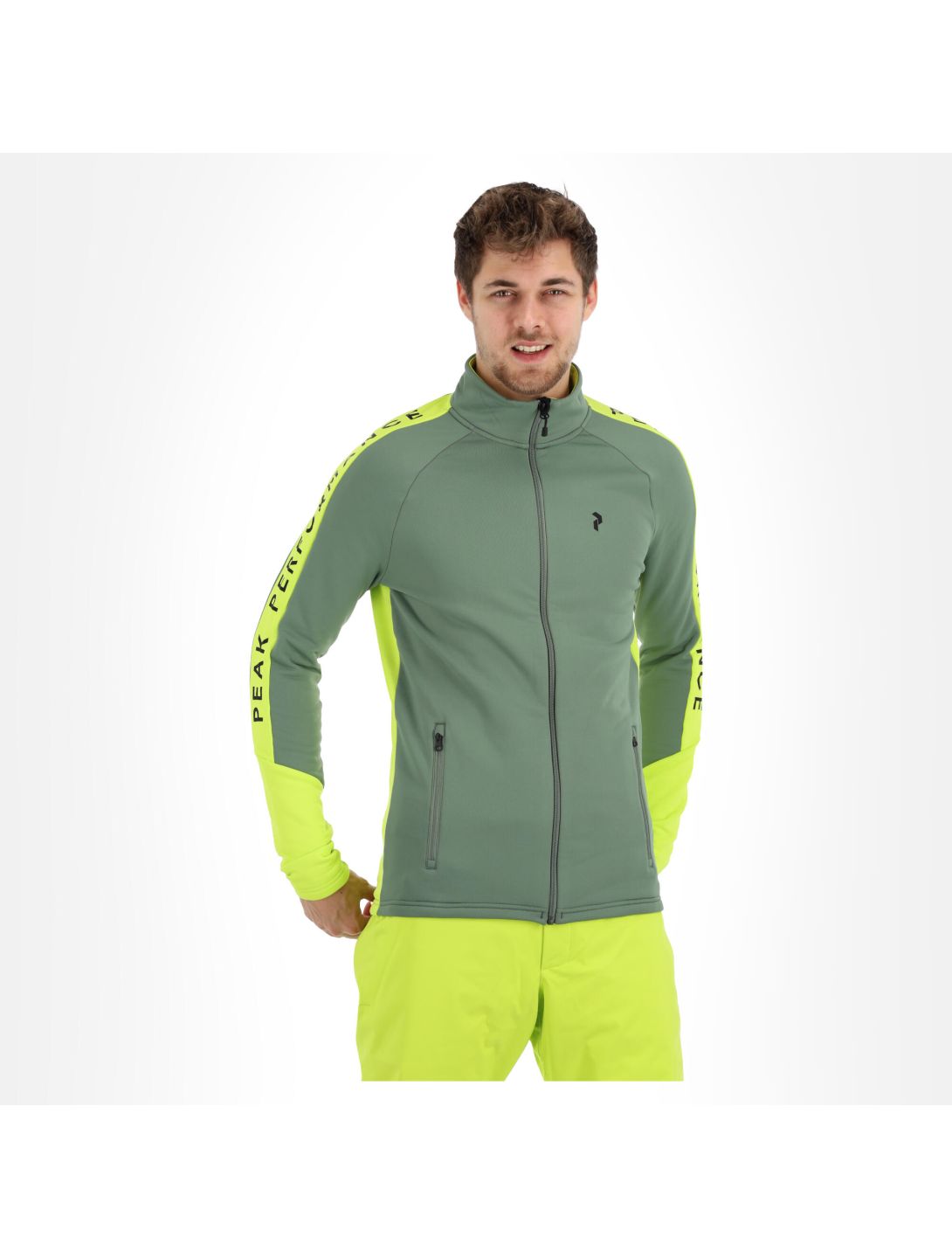 Peak Performance, Rider Zip chaleco hombres fells view verde 