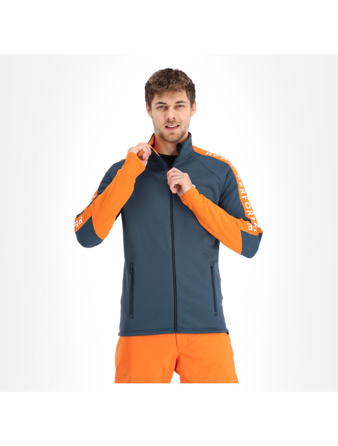 Peak Performance, Rider Zip chaleco hombres steel azul 