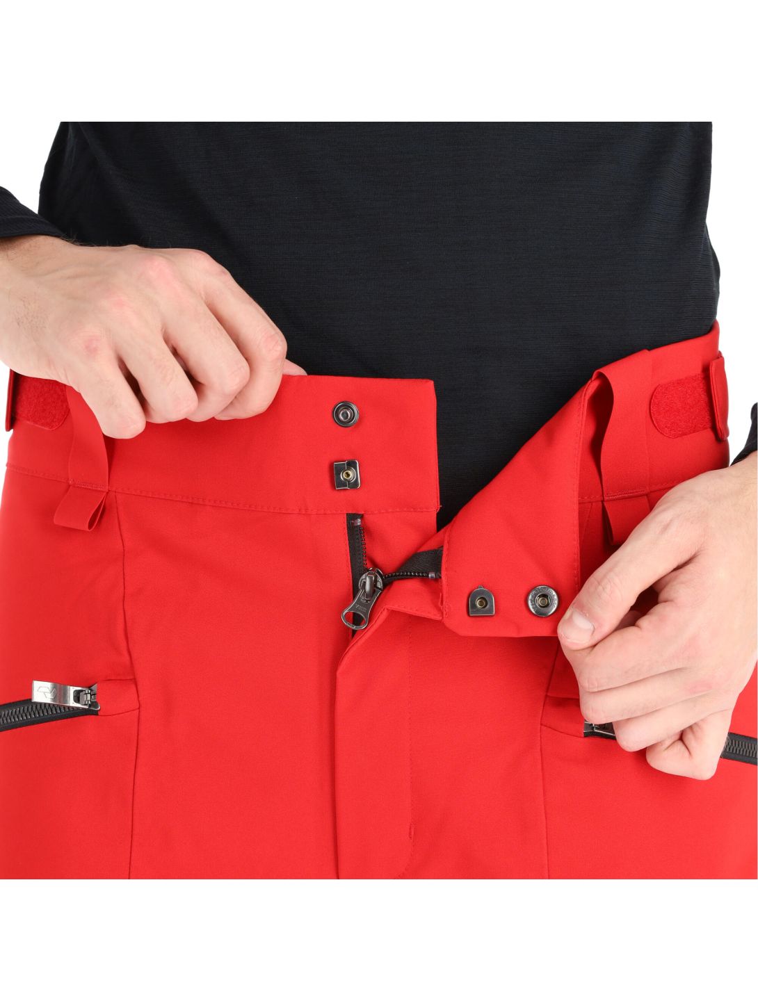 Peak Performance, Scoot pantalones de esquí slim fit hombres alpine rojo