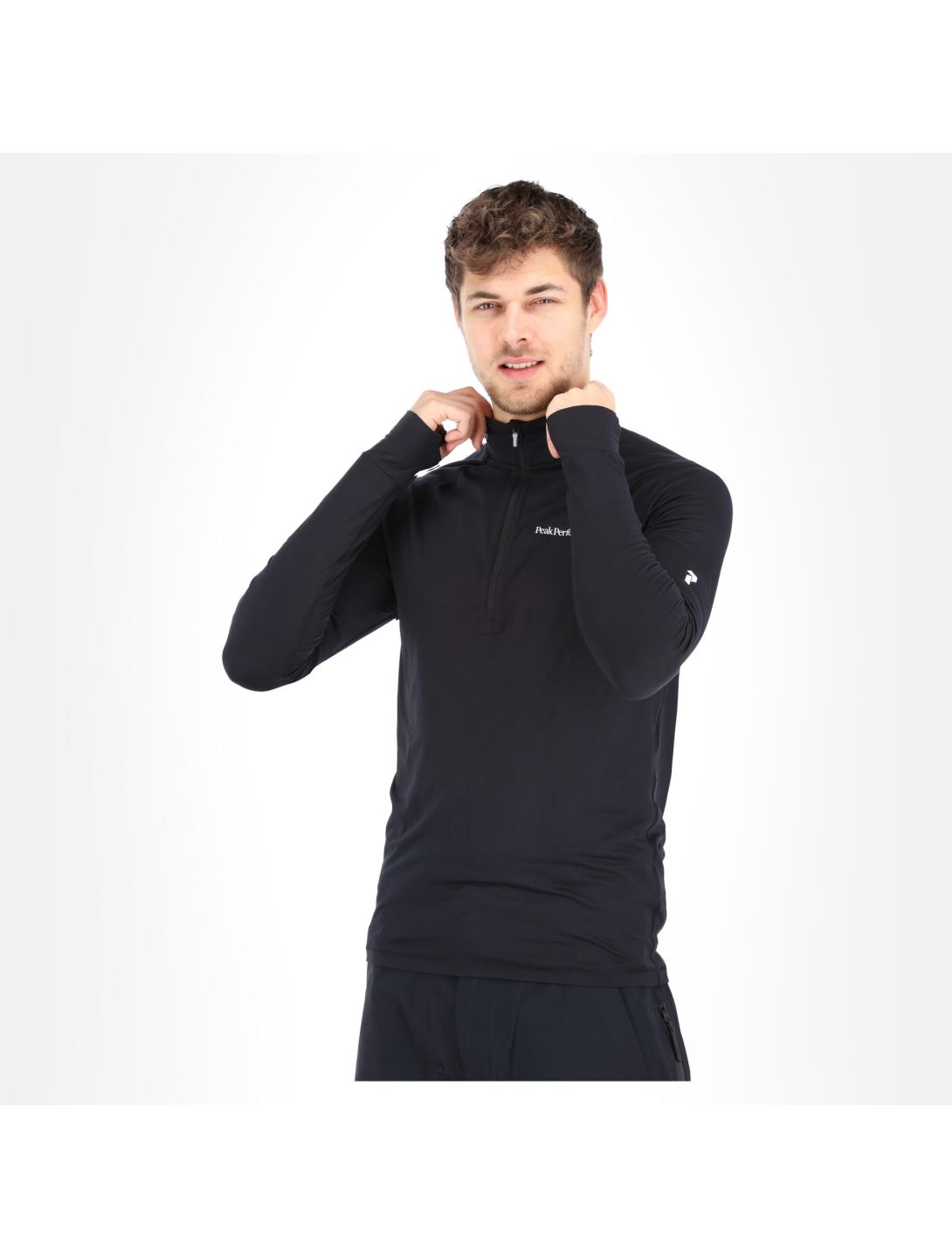 Peak Performance, Spirit Half Zip camisa termoactiva hombres negro