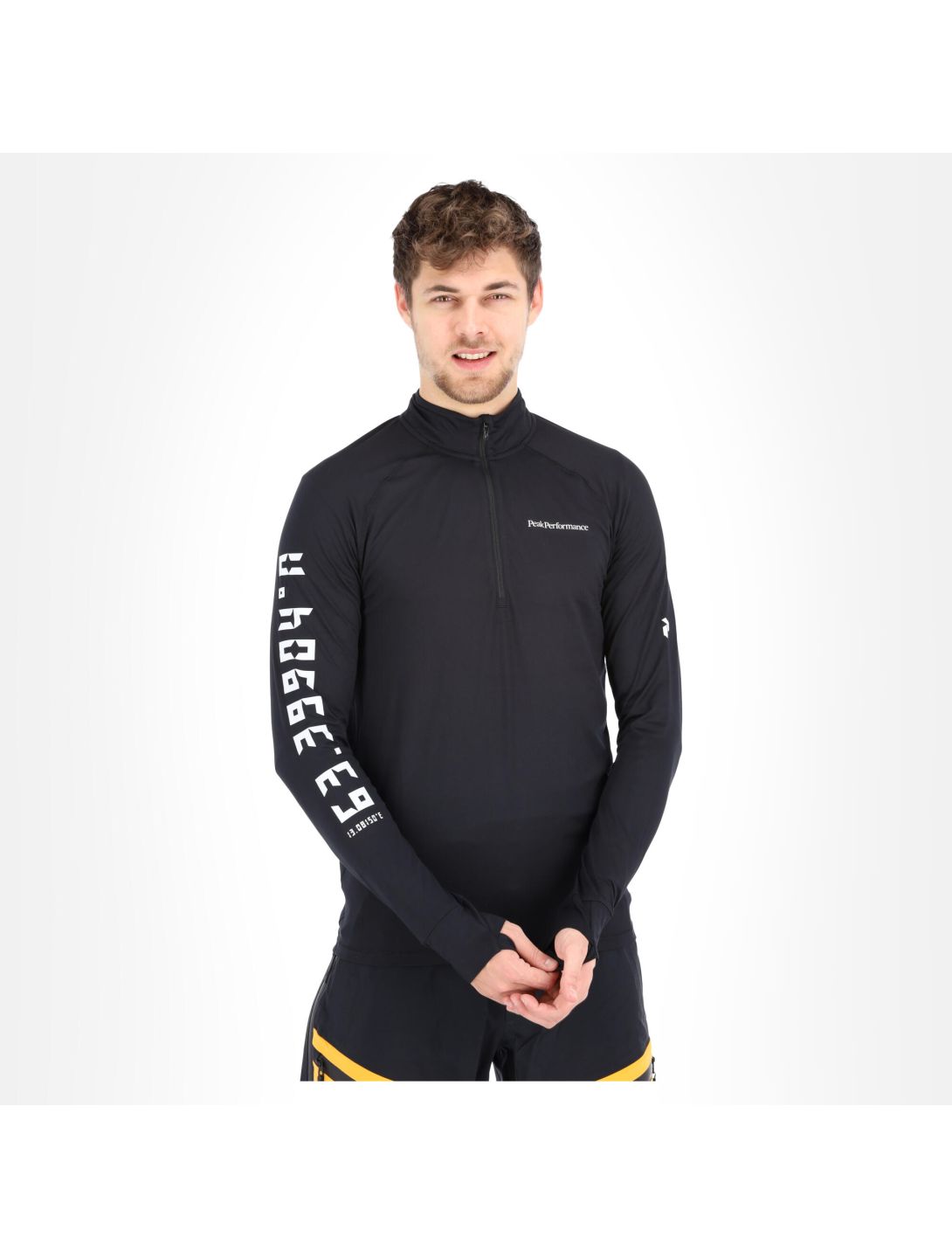 Peak Performance, Spirit Half Zip camisa termoactiva hombres negro