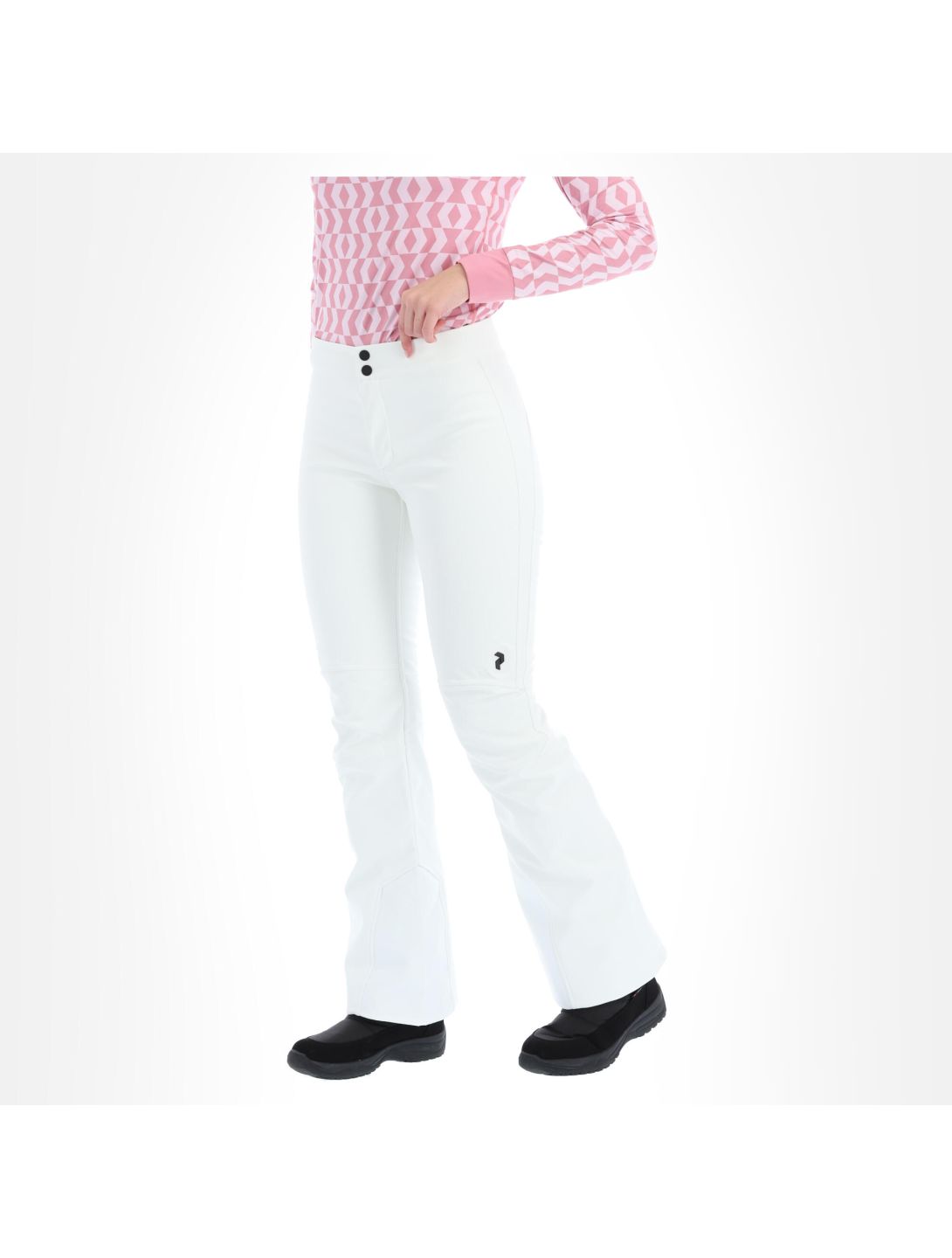 Peak Performance, Stretch pantalones de esquí softshell mujeres off blanco