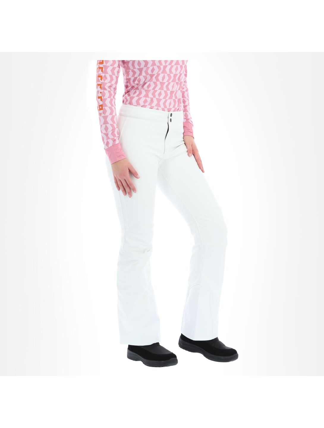 Peak Performance, Stretch pantalones de esquí softshell mujeres off blanco