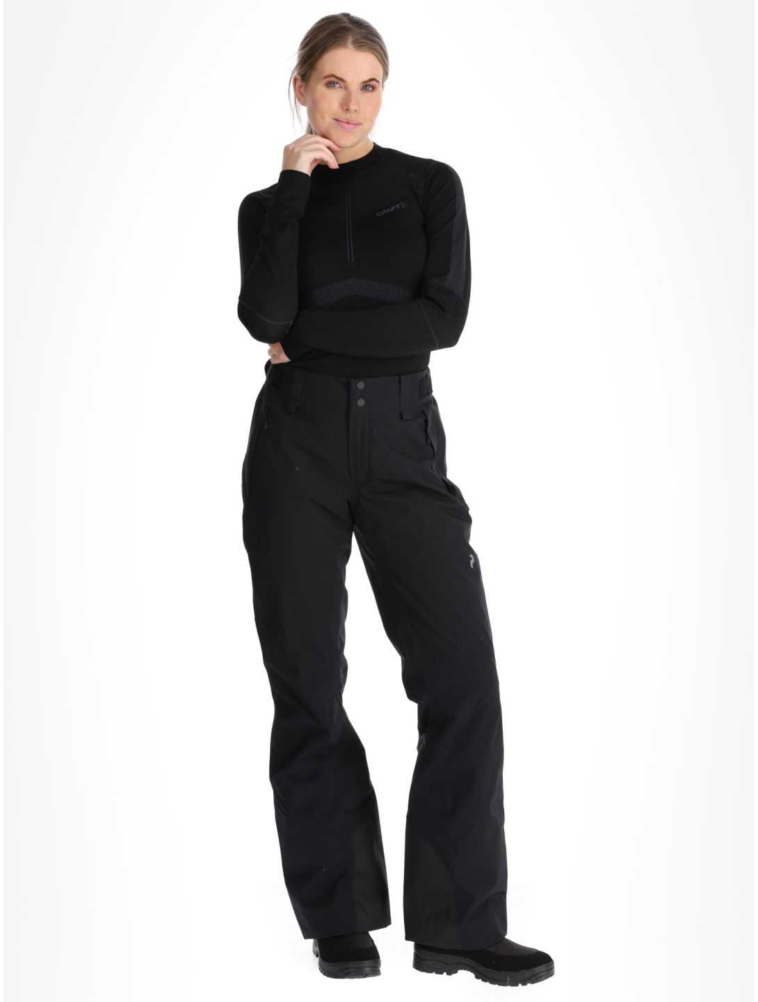 Peak Performance, W Anima pantalones de esquí mujeres Black negro 