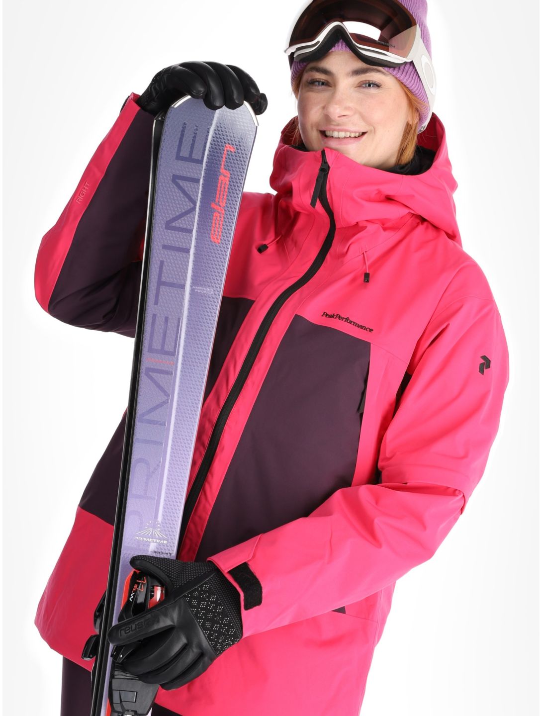 Peak Performance, W Edge 2L chaqueta de esquí mujeres Beetroot Purple / Mystic Purple / Iron Cast gris, púrpura 