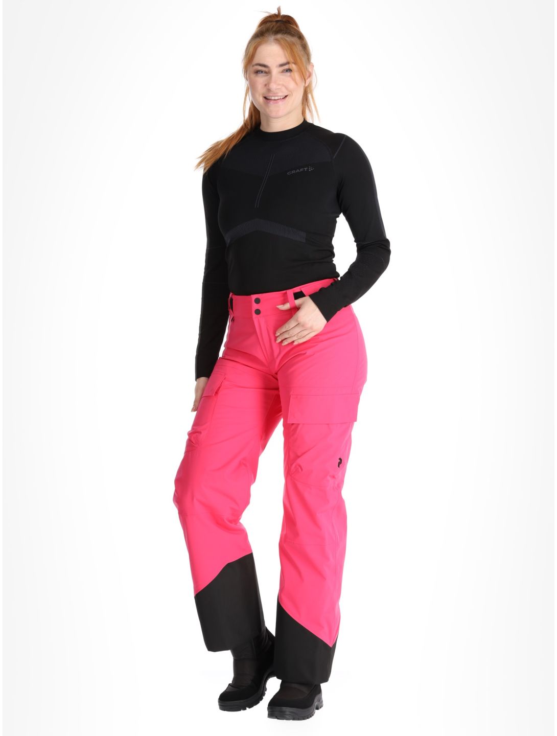 Peak Performance, W Edge 2L pantalones de esquí mujeres Beetroot Purple púrpura 