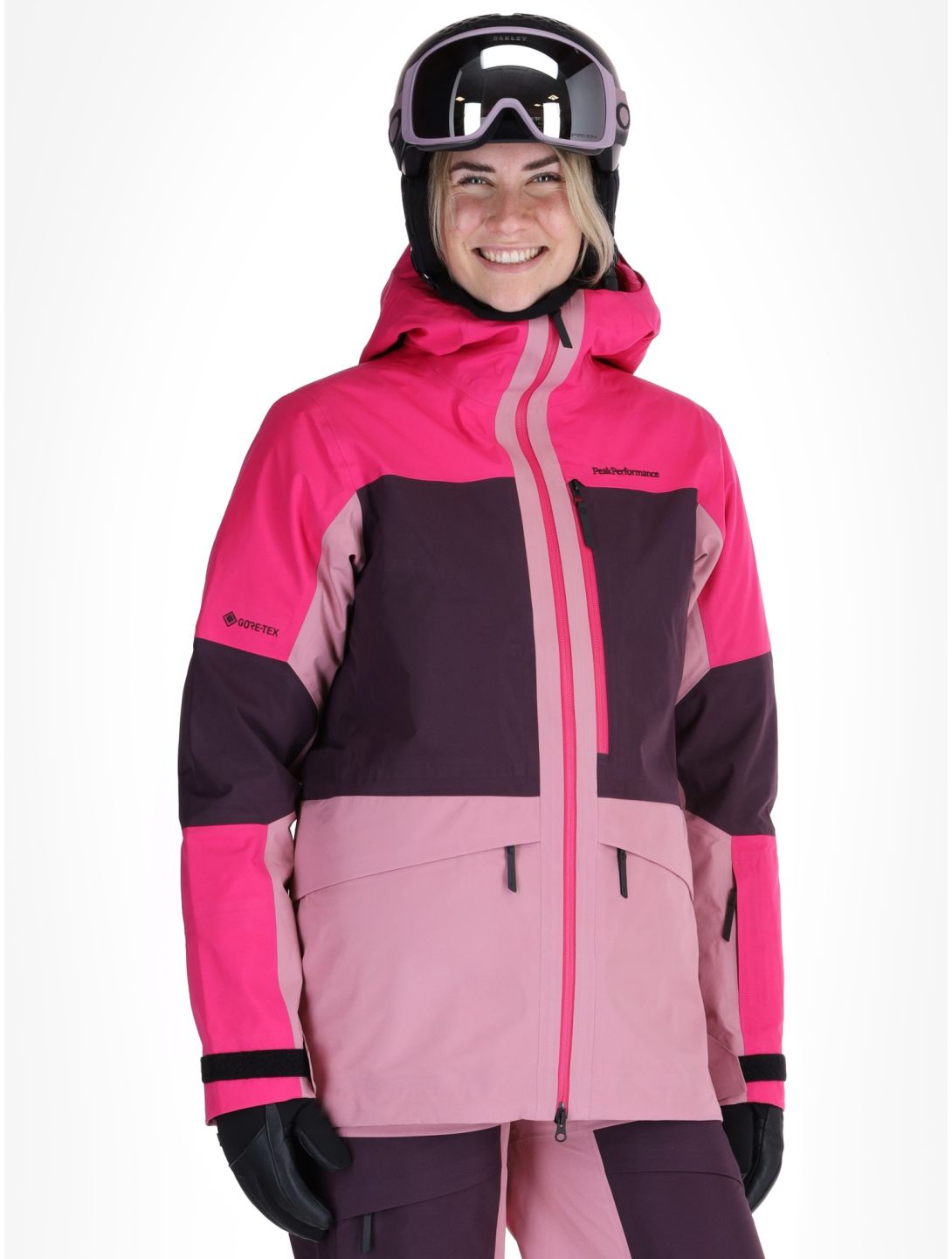 Peak Performance, W Gravity Gore-Tex 3L chaqueta de esquí hardshell mujeres Beetroot Purple / Mystic Purple / Bitter Root púrpura, rosa 