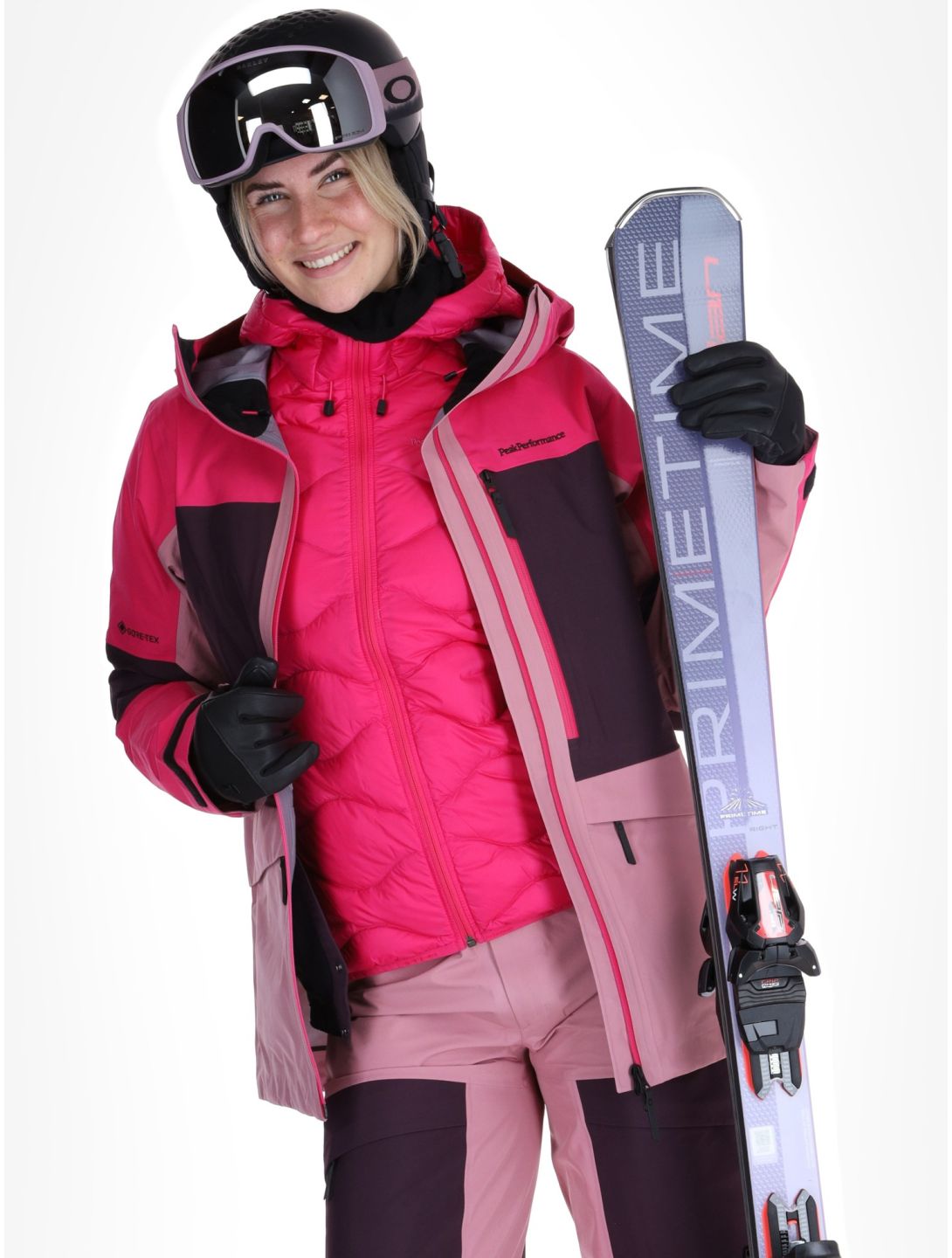 Peak Performance, W Gravity Gore-Tex 3L chaqueta de esquí hardshell mujeres Beetroot Purple / Mystic Purple / Bitter Root púrpura, rosa 