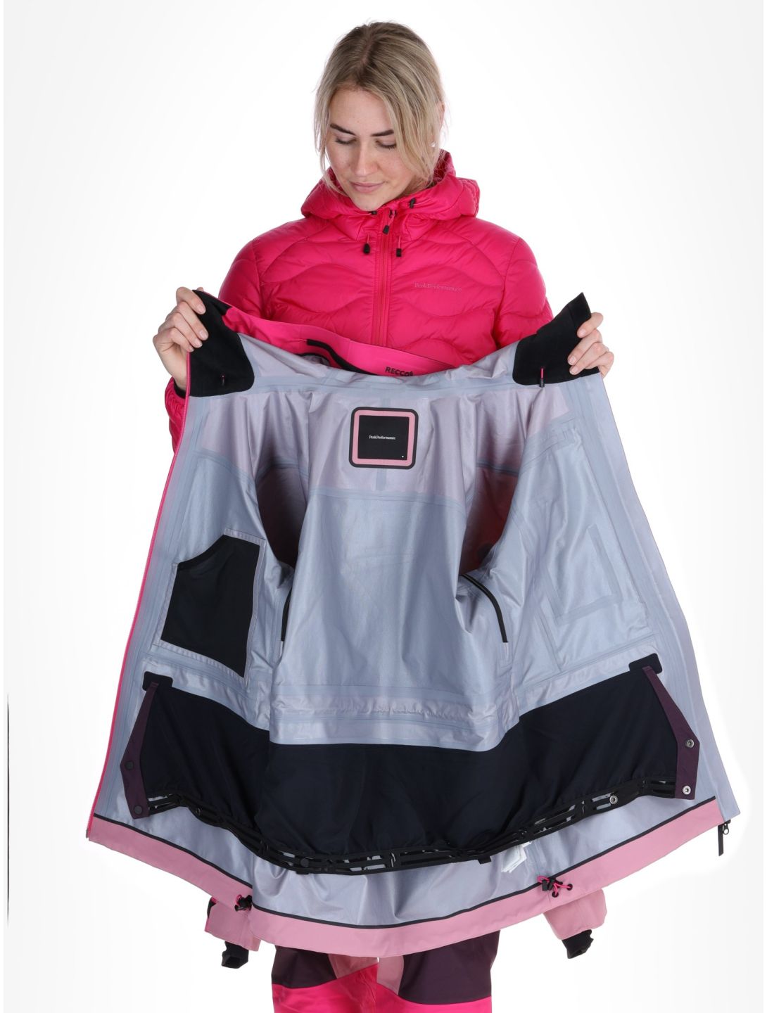 Peak Performance, W Gravity Gore-Tex 3L chaqueta de esquí hardshell mujeres Beetroot Purple / Mystic Purple / Bitter Root púrpura, rosa 