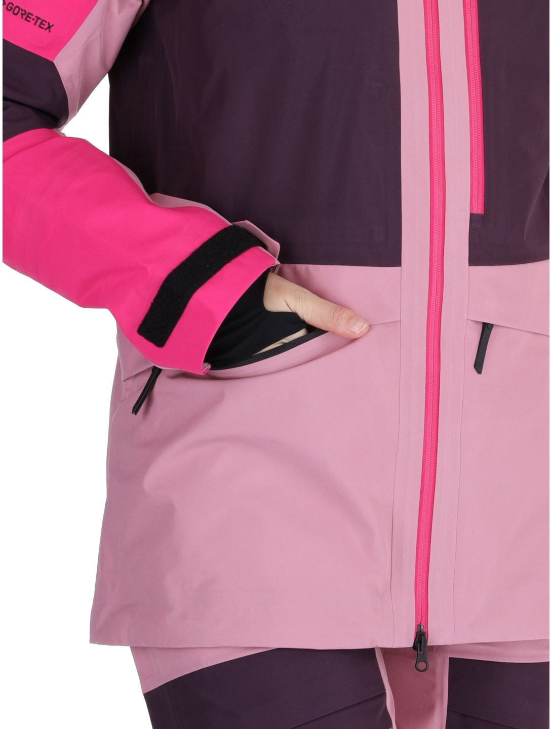 Peak Performance, W Gravity Gore-Tex 3L chaqueta de esquí hardshell mujeres Beetroot Purple / Mystic Purple / Bitter Root púrpura, rosa 