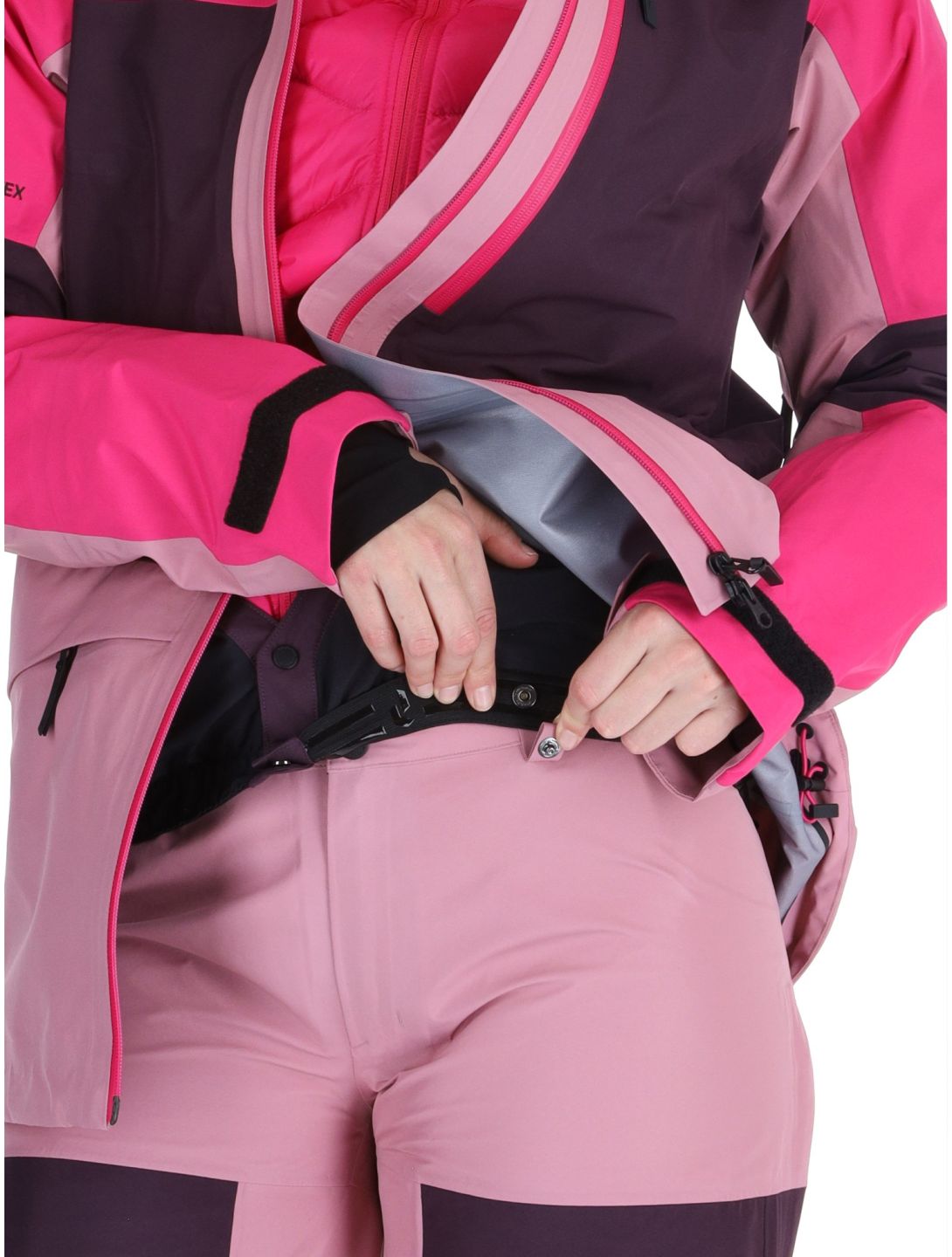 Peak Performance, W Gravity Gore-Tex 3L chaqueta de esquí hardshell mujeres Beetroot Purple / Mystic Purple / Bitter Root púrpura, rosa 