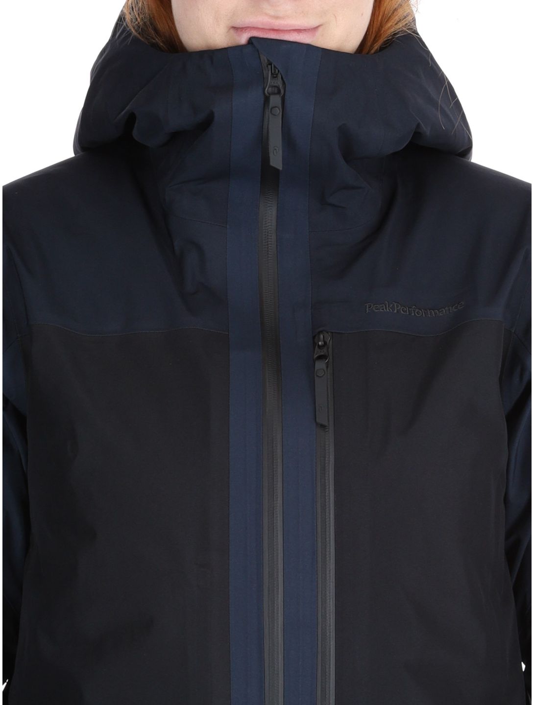 Peak Performance, W Gravity Gore-Tex 3L chaqueta de esquí hardshell mujeres Salute Blue / Black / Blue Shadow azul, negro 