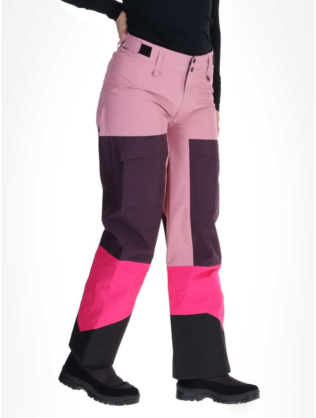 Peak Performance, W Gravity Gore-Tex 3L pantalones de esquí hardshell mujeres Bitter Root / Mystic Purple / Beetroot Purple púrpura, rosa 