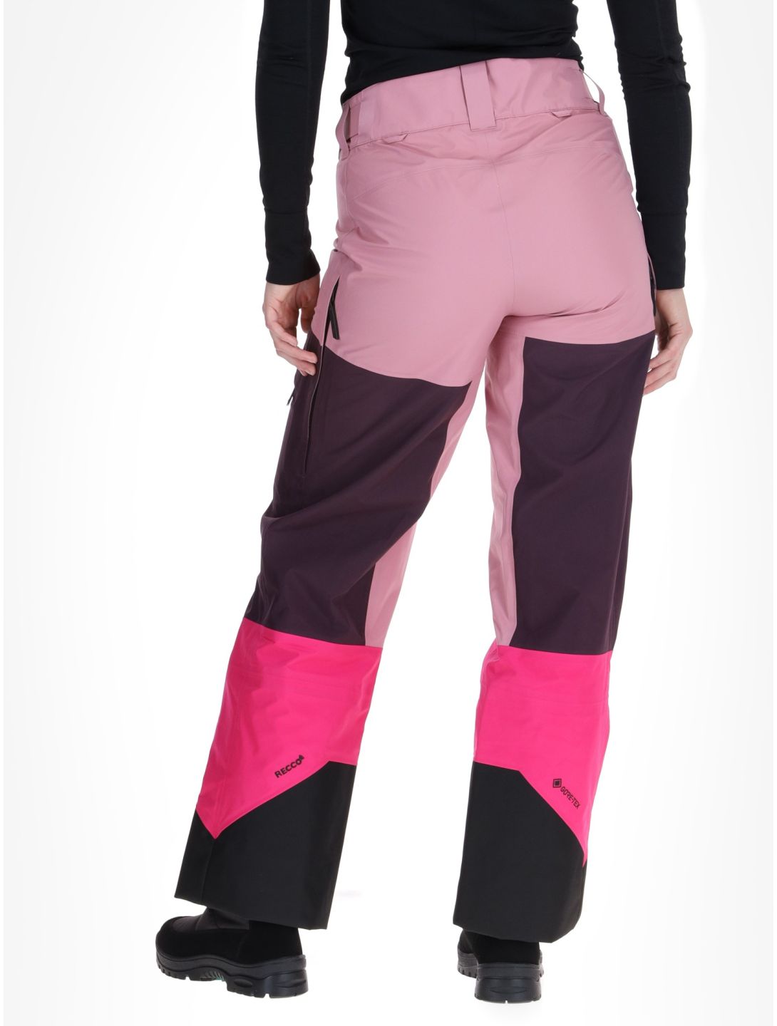 Peak Performance, W Gravity Gore-Tex 3L pantalones de esquí hardshell mujeres Bitter Root / Mystic Purple / Beetroot Purple púrpura, rosa 