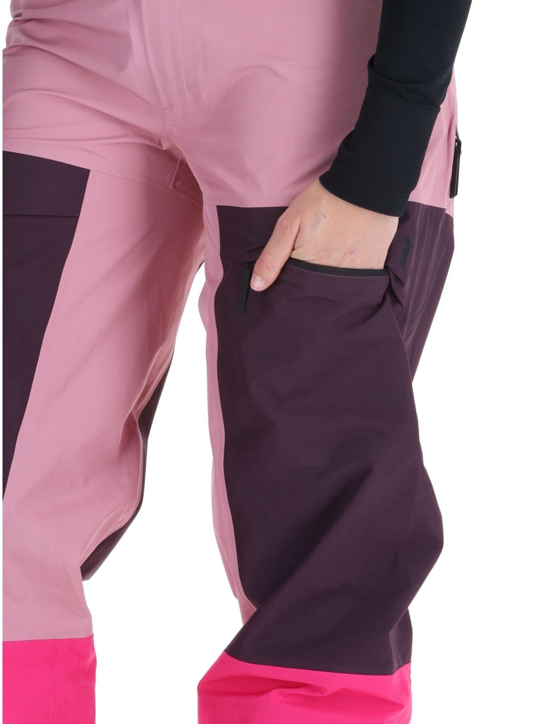 Peak Performance, W Gravity Gore-Tex 3L pantalones de esquí hardshell mujeres Bitter Root / Mystic Purple / Beetroot Purple púrpura, rosa 