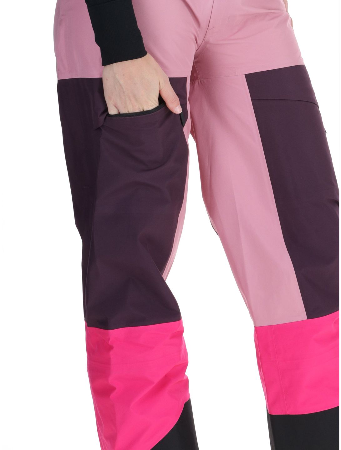 Peak Performance, W Gravity Gore-Tex 3L pantalones de esquí hardshell mujeres Bitter Root / Mystic Purple / Beetroot Purple púrpura, rosa 