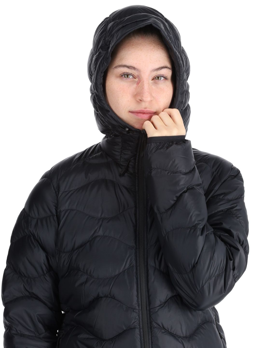 Peak Performance, W Helium Down Hood chaqueta de plumas mujeres Black negro 