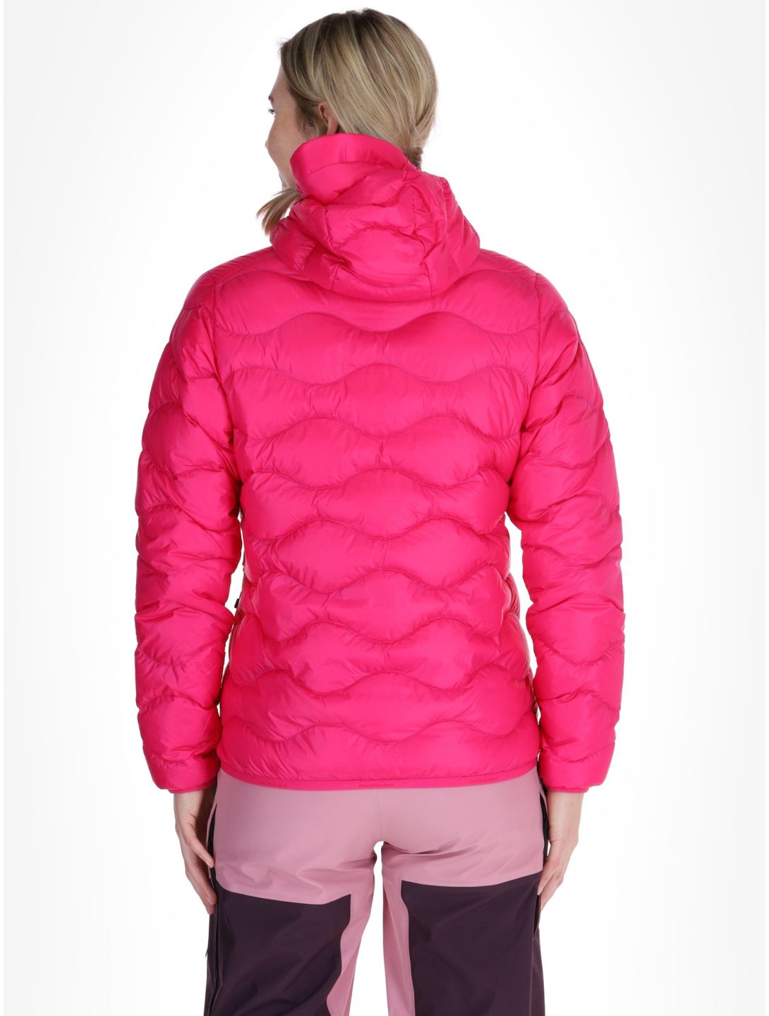 Peak Performance, W Helium Down Hood chaqueta de plumas mujeres Beetroot Purple púrpura 