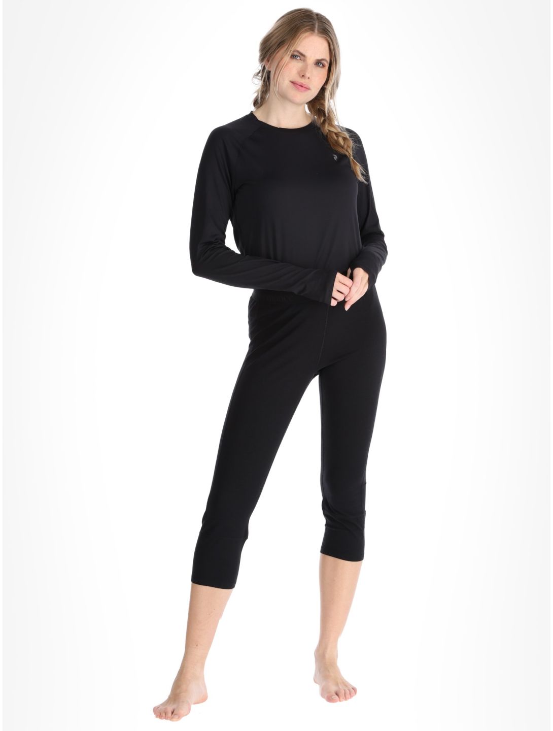 Peak Performance, W Magic Short John pantalón termoactivo mujeres Black / Black negro 