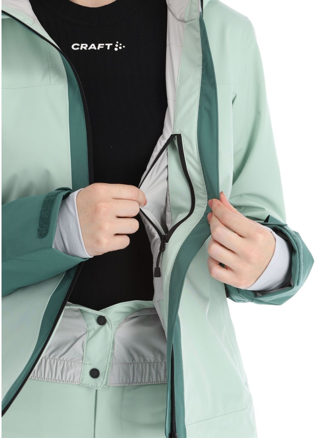 Peak Performance, W Rider Insulated Ski chaqueta de esquí mujeres Delta Green Smoke Pine verde 