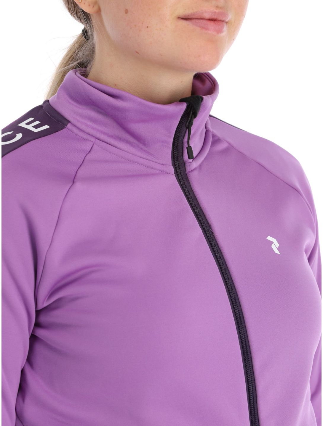 Peak Performance, W Rider Mid Zip chaleco mujeres Action Lilac Indigo púrpura 