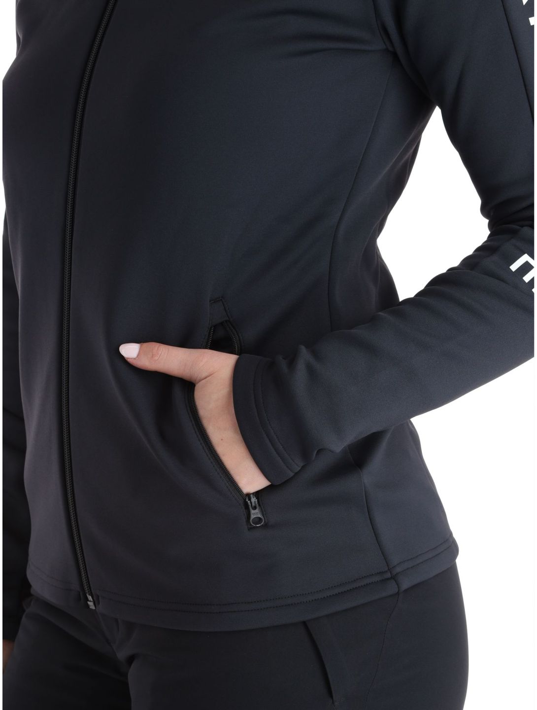 Peak Performance, W Rider Mid Zip chaleco mujeres Black-Black negro 