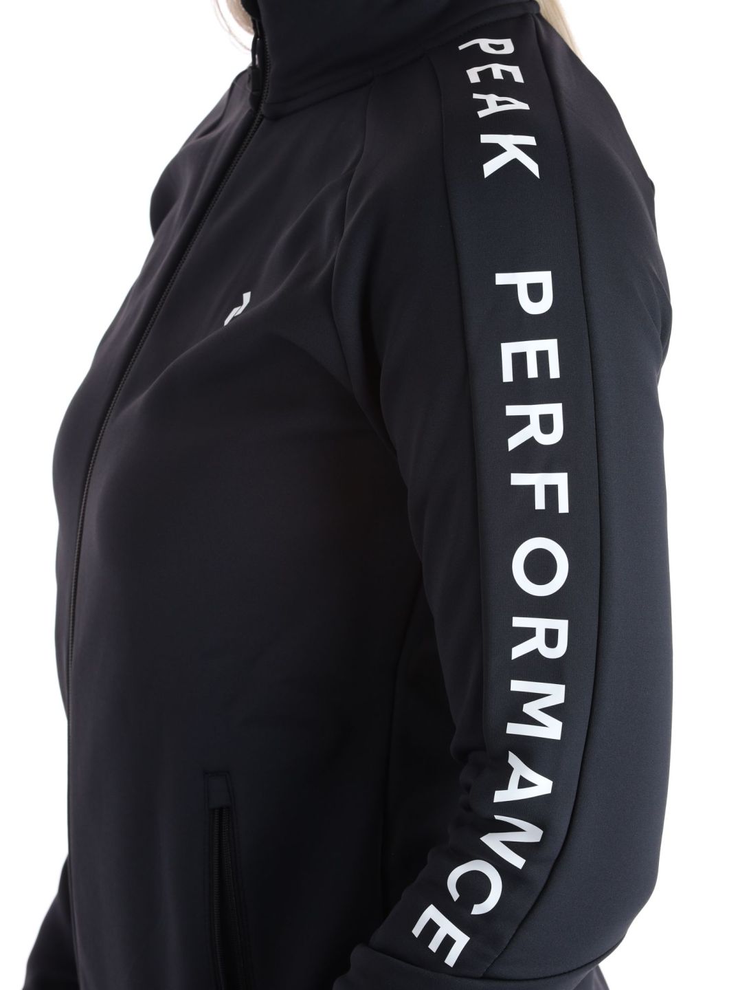 Peak Performance, W Rider Mid Zip chaleco mujeres Black-Black negro 