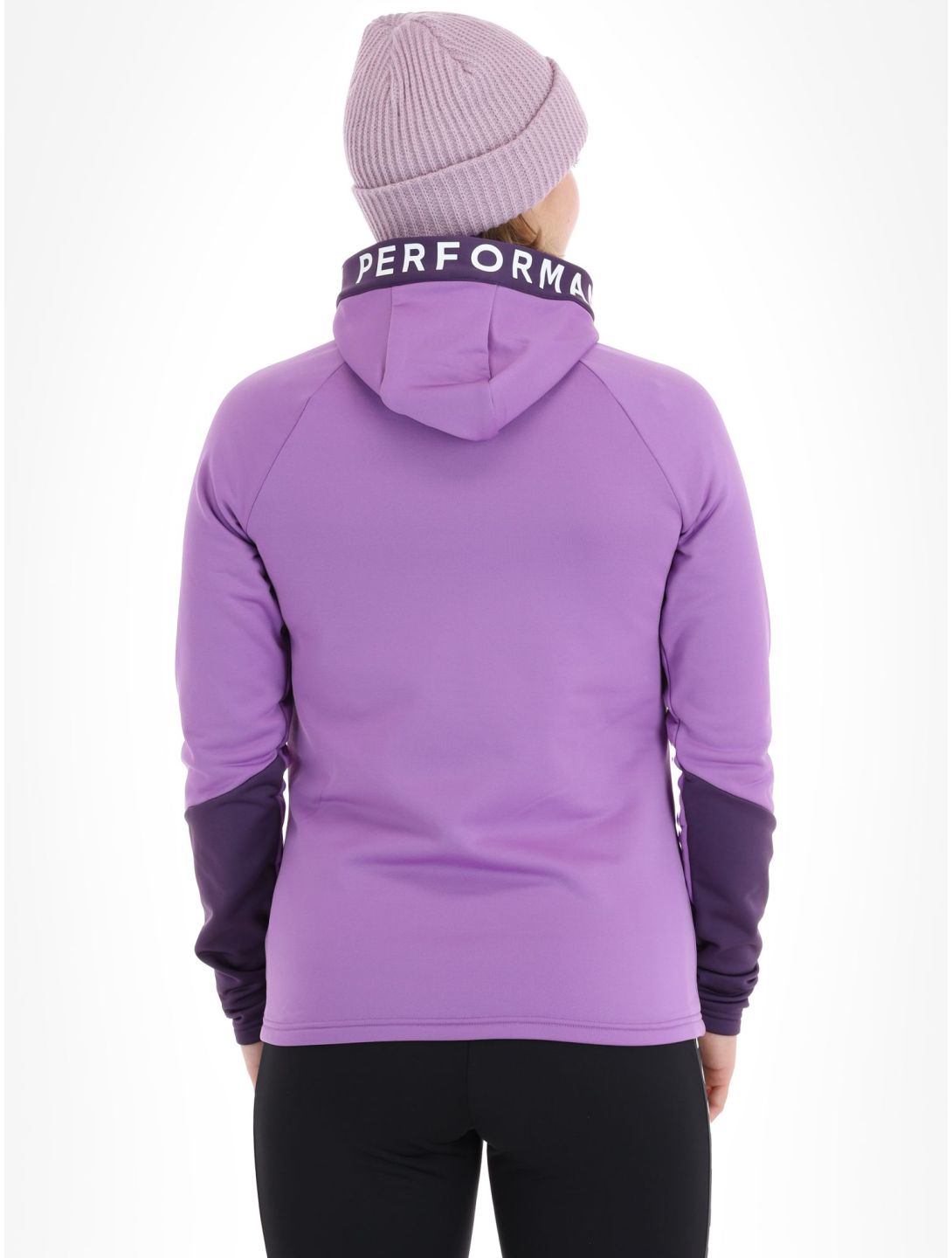 Peak Performance, W Rider Mid Zip Hood chaleco mujeres Action Lilac Indigo púrpura 