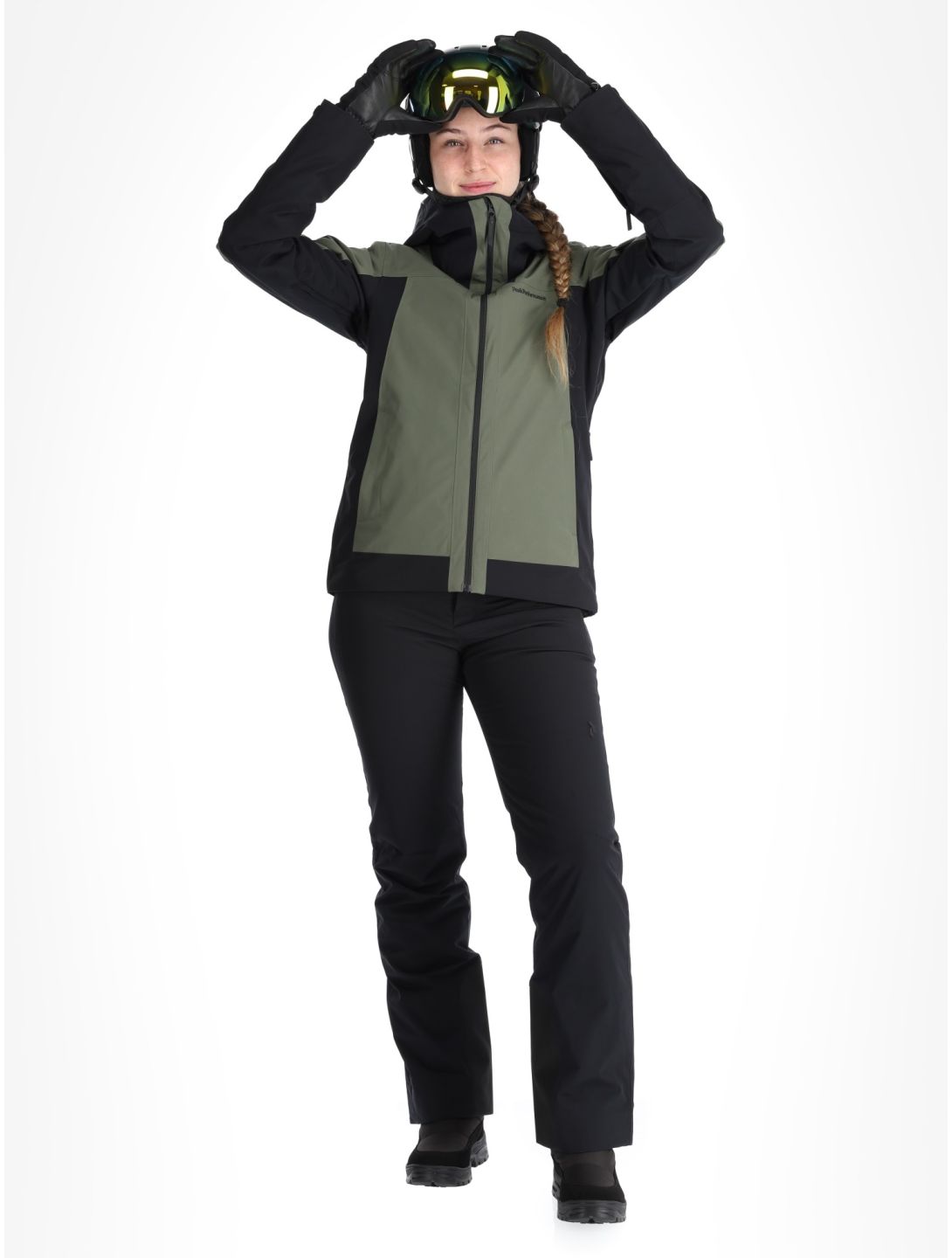 Peak Performance, W Rider Tech 2L chaqueta de esquí mujeres Pine Needle / Black negro, verde 