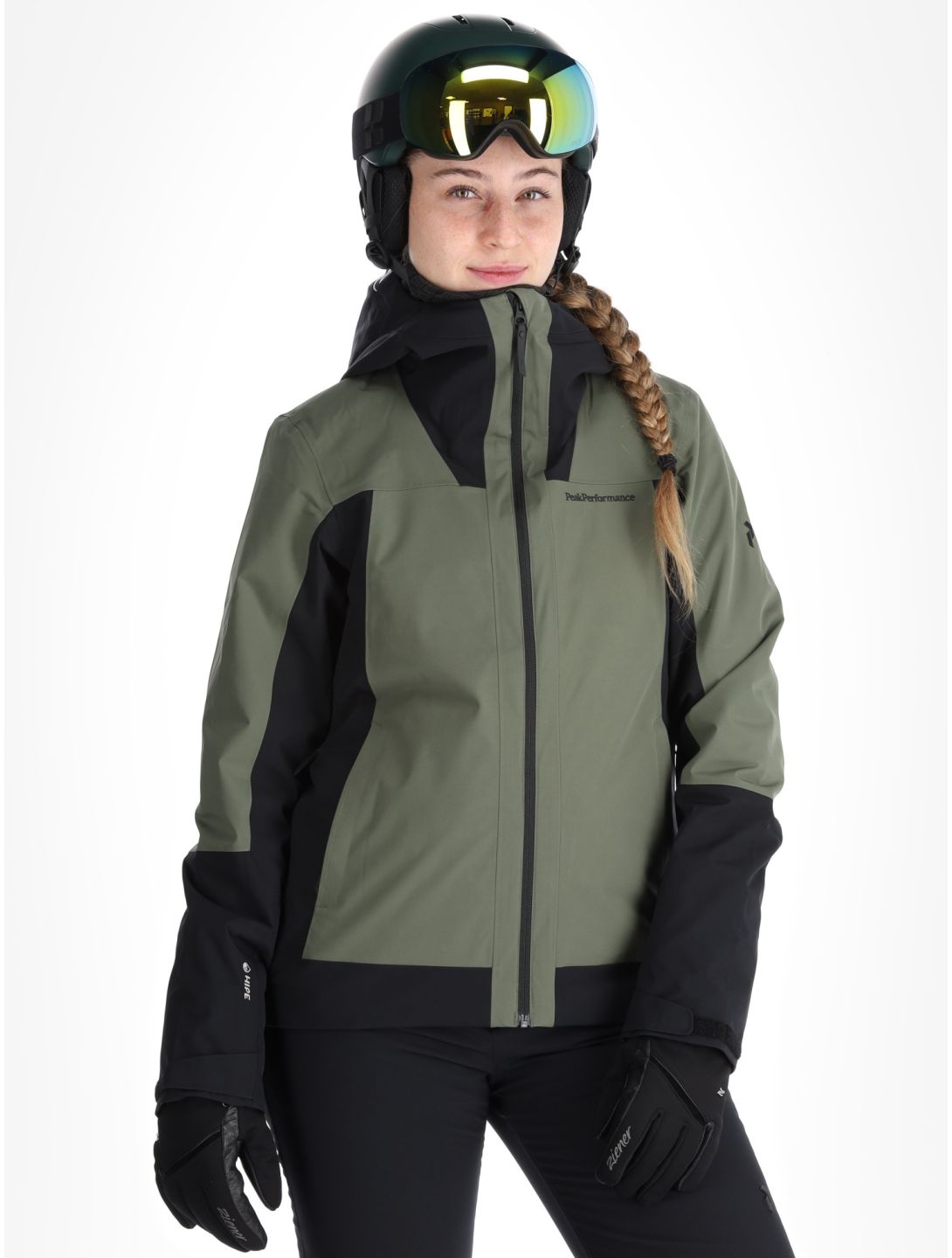 Peak Performance, W Rider Tech 2L chaqueta de esquí mujeres Pine Needle / Black negro, verde 