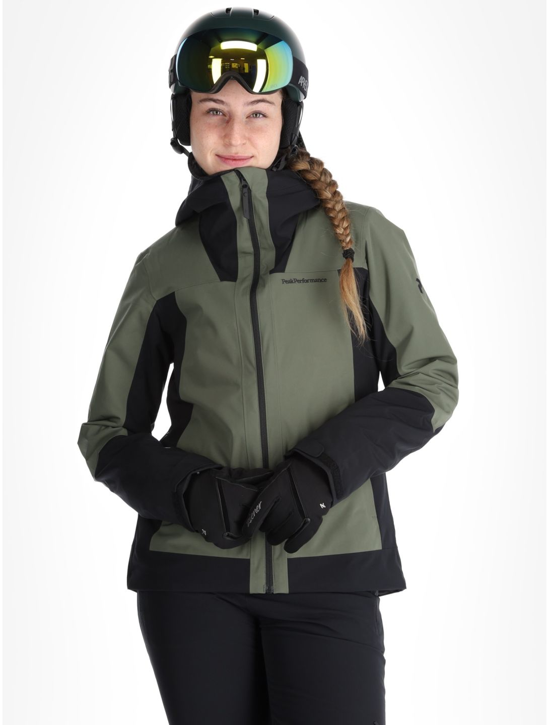 Peak Performance, W Rider Tech 2L chaqueta de esquí mujeres Pine Needle / Black negro, verde 