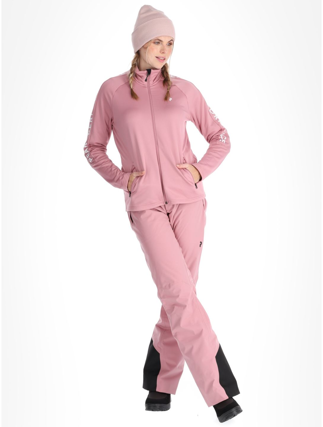 Peak Performance, W Rider Zip chaleco mujeres Bitter Root rosa 