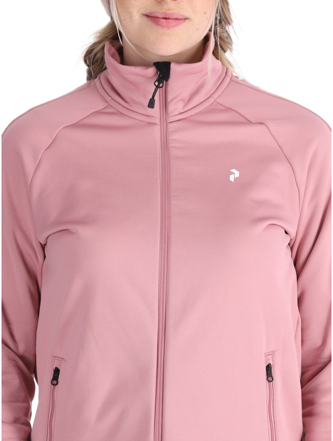 Peak Performance, W Rider Zip chaleco mujeres Bitter Root rosa 