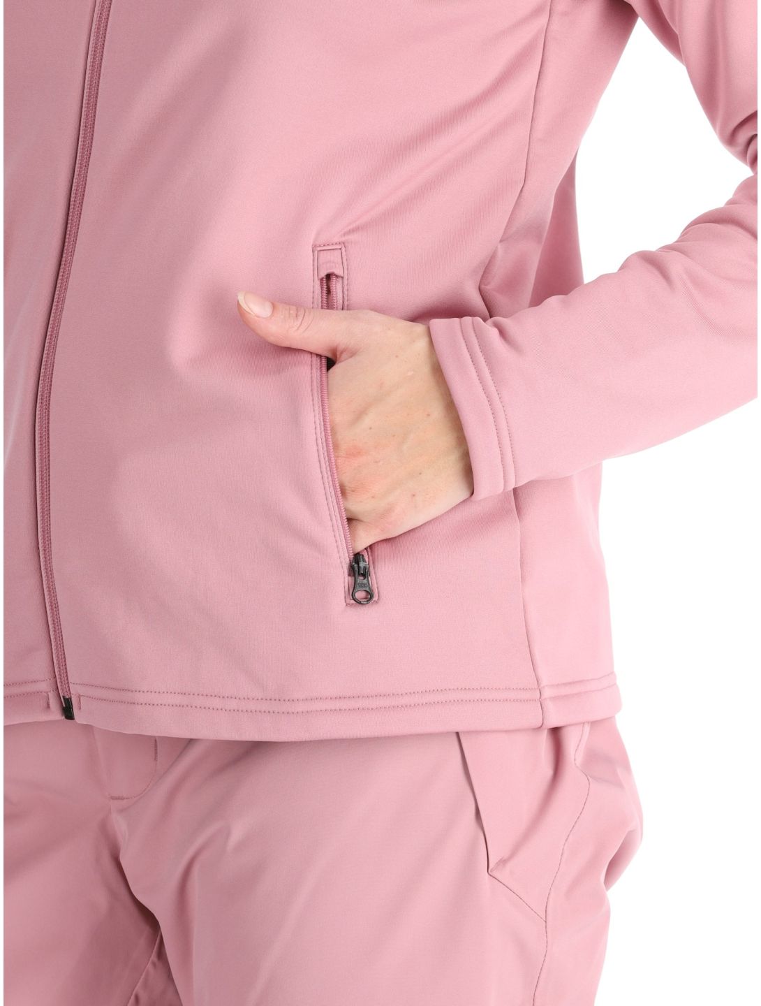 Peak Performance, W Rider Zip chaleco mujeres Bitter Root rosa 