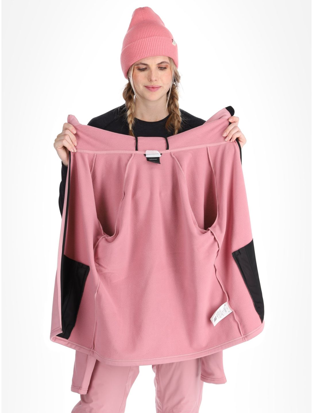 Peak Performance, W Rider Zip Hood chaleco mujeres Bitter Root rosa 