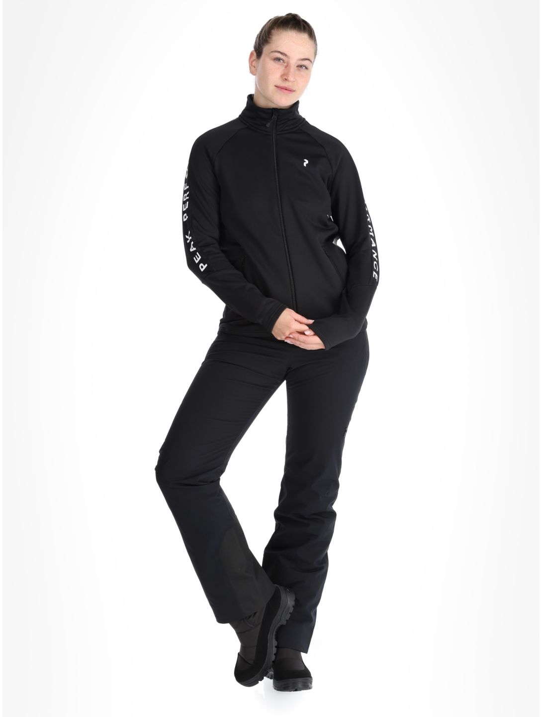 Peak Performance, W Rider Zip chaleco mujeres Black negro 