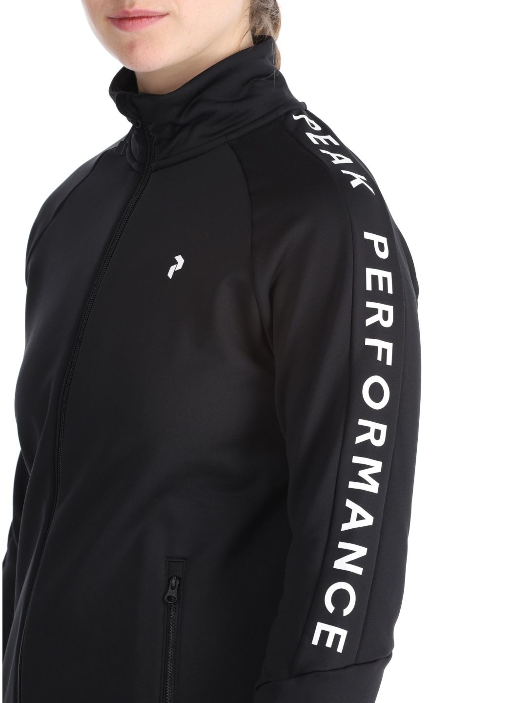 Peak Performance, W Rider Zip chaleco mujeres Black negro 