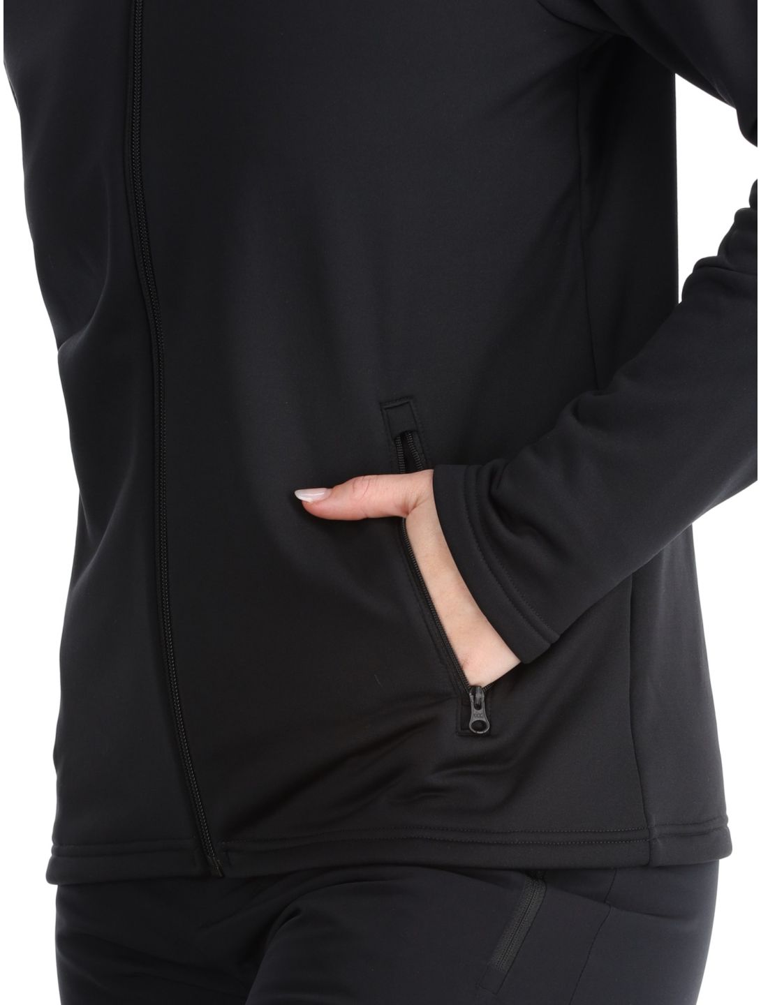 Peak Performance, W Rider Zip chaleco mujeres Black negro 