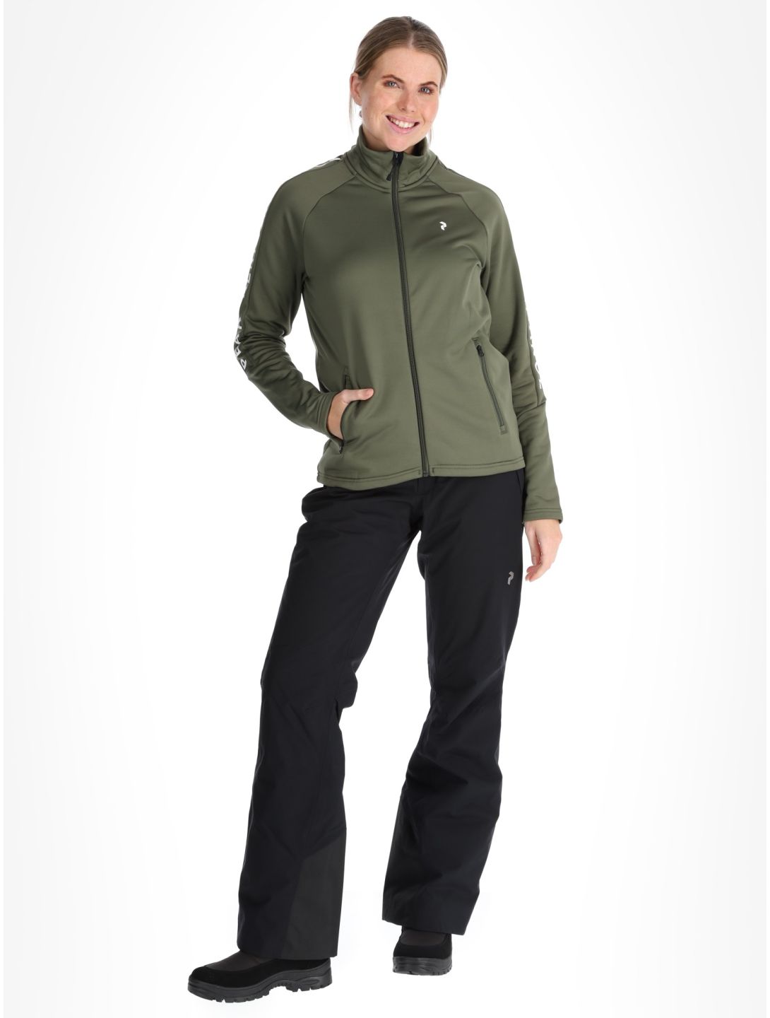 Peak Performance, W Rider Zip chaleco mujeres Pine Needle verde 