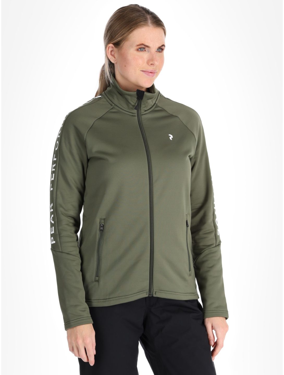 Peak Performance, W Rider Zip chaleco mujeres Pine Needle verde 